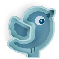 Done by Deer Birdee Teller mit Saugnapf blau