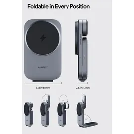 Aukey MagFusion Z 3-in-1 Foldable MagSafe Charging Stand