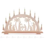 Großhandel Dregeno Schwibbogen mit Christi Geburt, elektrisch beleuchtet BxHxT 67 cmx44 cmx6 cm NEU