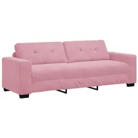 VidaXL 3-Sitzer Sofa in Rosa, 180 cm, aus Samt