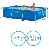 Intex Pool Rectangular Frame 260x160x65 cm - Schwimmbad-Set