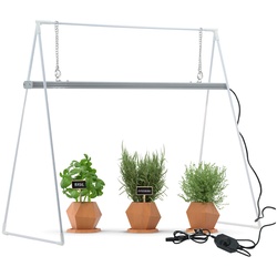 Parus by Venso Grow Light Duo mit Stativ LED Pflanzenlampe Vollspektrum 20W Anzuchtlampe LED Pflanzenleuchte für Gemüse, Kräuter und Blühpflanzen, Venso Ecosolutions, Wachstumslampe für Pflanzen