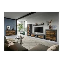 Möbel Boss Vitrine Jam 60 x 35 x 159 cm Schwarz