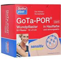 Gothaplast GoTa-POR Wundpflaster steril 60x100 mm hautfarben