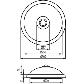 Maclean Brackets LED-Plafon mit PIR-Sensor Maclean, Decke, mit LED-Lichtquelle, 2x max. 40W, E27, 220-240V 50/60Hz, MCE324 + 2xMCE268