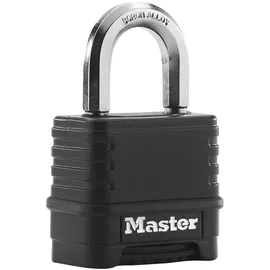 Master Lock Vorhängeschloss M178EURD Schwarz