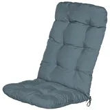 Beautissu Hochlehner Auflage 120 x 50 x 8 cm Taubenblau 1 St.