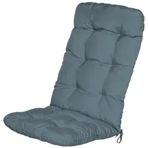 Beautissu Hochlehner Auflage 120 x 50 x 8 cm Taubenblau 1 St.