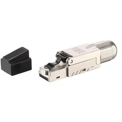 Equip Cat 8.1 Tool-free RJ45 Stecker, 5 Stück/Set, RJ-45, Schwarz, Edelstahl, Mä