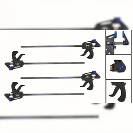 Vago-Tools 4x Schnellspannzwinge 100 mm Einhandzwinge