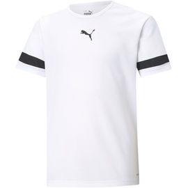 Puma Unisex Kinder Teamrise Jersey Jr Shirt, Puma White-puma Black-puma White, 164