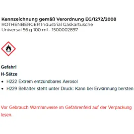 Rothenberger Industrial Gaskartusche 100ml 1St.