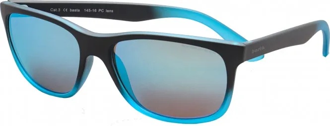 BASTA PLAIN Sonnenbrille black/blue gradient