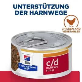 Hill's Prescription Diet c/d Urinary Care mit Huhn und Gemüse 24x82g