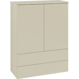 Villeroy & Boch Antao Highboard 81,4 x 103,9 x 35,6 cm Silk Grey Matt Lacquer