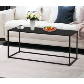 DanDiBo Ambiente DanDiBo Couchtisch Schwarz Metall 110x50x40 cm Wohnzimmer 96470 Tisch Sofatisch Wohnzimmertisch Modern