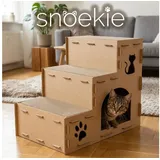 SNOEKIE Kratzpappe SNOEKIE Katzentreppe, Kratzbrett, aus Pappe, 3-stufig, 2Größen beige|gelb 63 cm