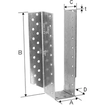 Simpson Balkenschuh BSD 160x160 mm Holzverbinder außenliegend Stahl feuerverzinkt