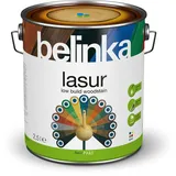 BELINKA Holzlasur Schwarz - 2,5 Liter Premium Lasur - Holzanstrich - Für Innen und Außen - Lasur 22