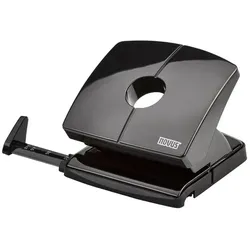 NOVUS Locher B220 mit Anschlagschiene, Leistung 20 Blatt, schwarz