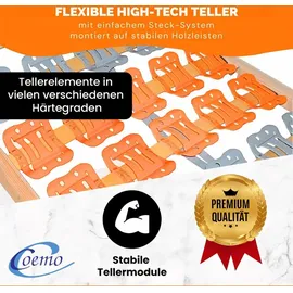 Coemo CubiFlex 7-Zonen Tellerlattenrost verstellbar 100 x 200 cm