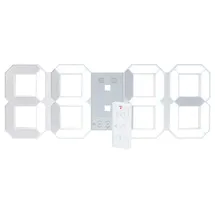 Lunartec Digitale XXL-LED-Tisch- & Wanduhr weiß