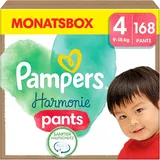 Pampers Pampers® Windeln HarmonieTM Größe Gr.4 (9-15 kg) für Babys und Kleinkinder (4-18 Monate), 168 St.