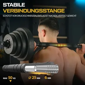 trex sport Hantelset Kurzhanteln 2er Set 20 kg schwarz