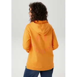 Aniston CASUAL Kapuzensweatshirt mit Smiley orange 40