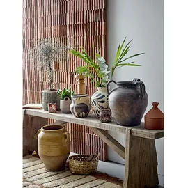 Bloomingville Heikki Vase, Blue, Steingut