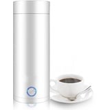 Wasserkocher Reise Wasserkocher 350ml Schneller Wasserkocher Doppelschichtige Edelstahl-Thermoskanne für Milch, Kaffee und Teezubereitung (300w 220V Weiß #1)