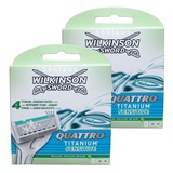 16x Wilkinson Quattro Titanium Sensitive Rasierklingen / 2x 8er OVP Set 16 Stück