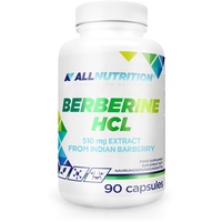 ALLNUTRITION Berberine Hcl - Nahrungsergänzungsmittel für Sportler - Enthält Berberitzenwurzel-Extrakt Berberis Aristata - Gewichtsreduzierung - Straffe und Hydratisierte Haut - 90 Kapseln
