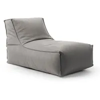 mokebo Outdoor Sitzsack für Kinder & Erwachsene 'Der Sundowner', Bean Bag mit Füllung oder Bodenkissen für Indoor & Outdoor, auch als Liegekissen, Relaxliege oder Liege in Steingrau