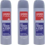 Hidrofugal 3 x Hidrofugal Men Frisch & Stark Deo Spray je 150ml Anti Transpirant