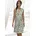 Druckkleid Beige 40