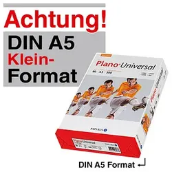 Plano Kopierpapier Universal DIN A5 80 g/qm 500 Blatt