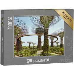 puzzleYOU Puzzle Puzzle 1000 Teile XXL „Gardens by the Bay, Parkgelände in Singapur“, 1000 Puzzleteile, puzzleYOU-Kollektionen Singapur, Städte Weltweit