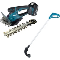 Makita DUM604RFX1 Akku Grasschere inkl. Akku, inkl. Ladegerät 18V / 3,0 Ah, 1 + Griffverlängerung mit Rolle