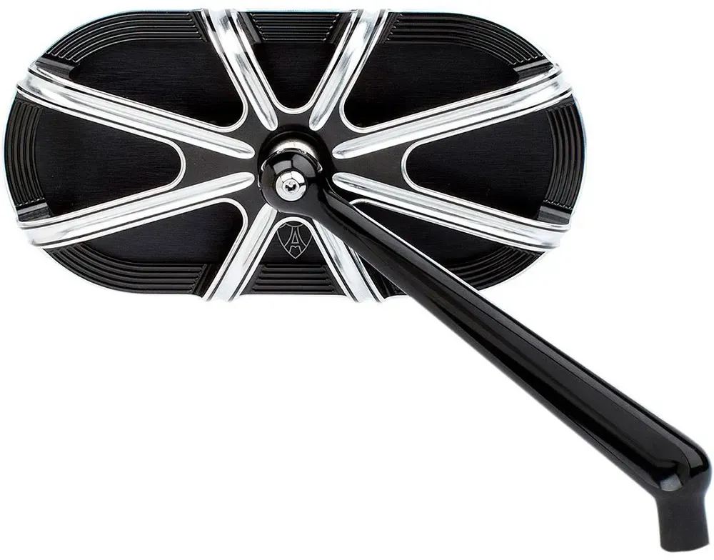 Arlen Ness Caged 10-gauge 13-162 Rechter Außenspiegel - Black - One Size