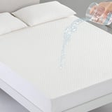 Coriwell Matratzenschoner Wasserdicht - 135 x 190 cm Wasserdichter Matratzenbezug Matratzenauflage Atmungsaktive Matratzenhülle Matratzenschutz aus Bambus Matratzen Schutzbezug - Mattress Protector