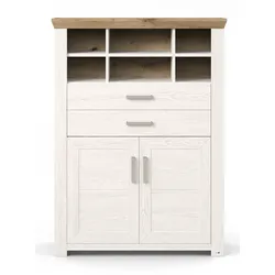 set one by Musterring Highboard York Dekor Pino-Aurelio / Eiche Artisan