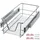 Tectake tectake® Teleskopschublade, verchromt, verstellbare Breite, einfache Montage