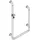 Hewi 801 Duschhandlauf U-Form felsgrau