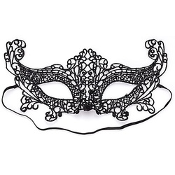 Maske "Spitze", schwarz