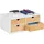 Relaxdays Schreibtisch Organizer 4 Schubladen Weiß
