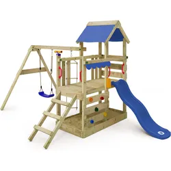 Spielturm TurboFlyer mit Schaukel & blauer Rutsche One Size