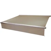 Mendler Elektrische Vollkassetten-Markise T124, 4x3m ausfahrbarer Volant ~ Polyester
