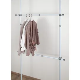 Wenko Herkules Kleiderstange 165,0 x 3,0 x 3,0 cm grau weiß