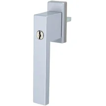 MS Beschläge Fenstergriff abschließbar mit Schlüssel Silber